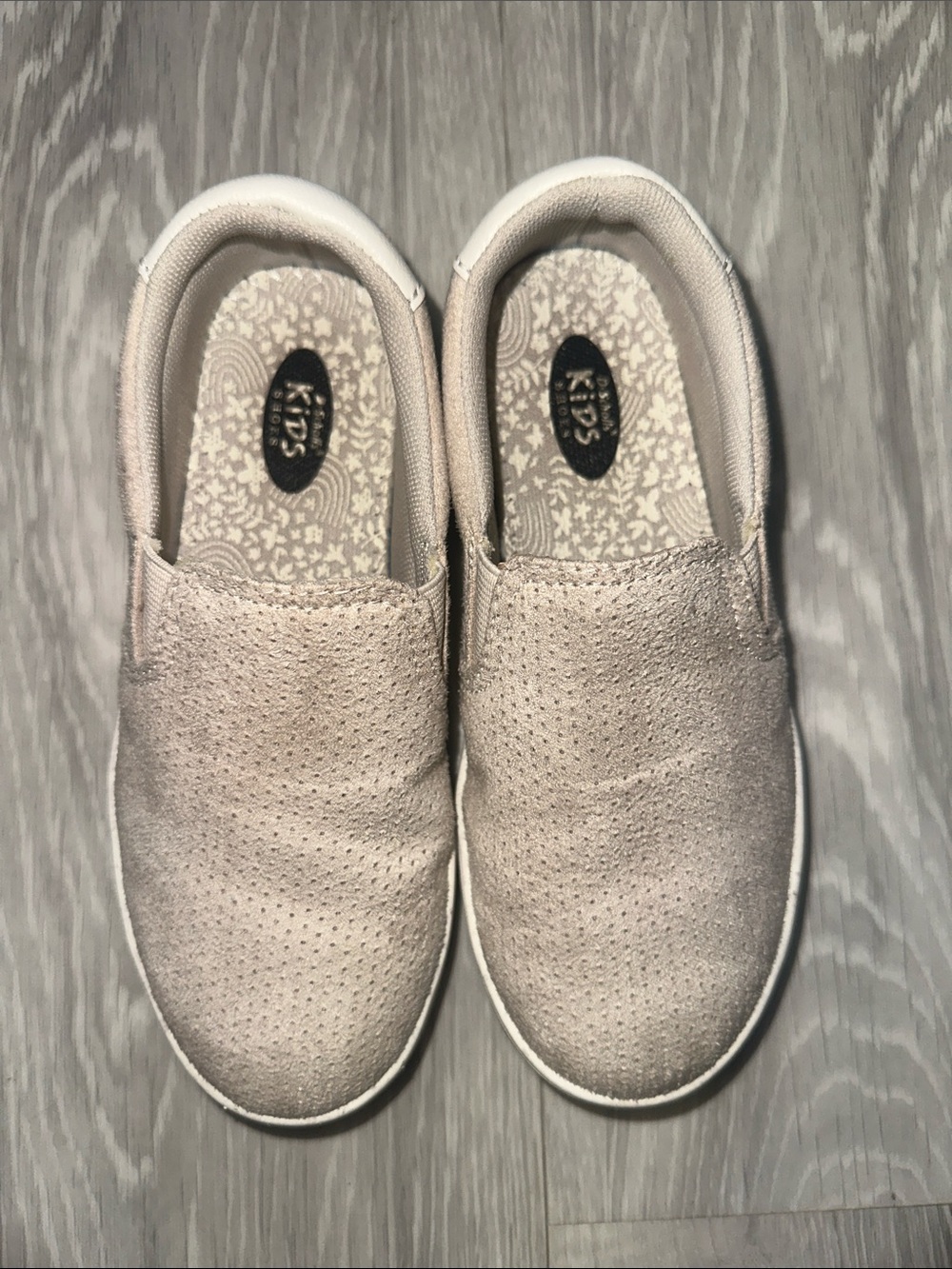 Dr. Scholl's Kids Slip-On Suede Sneakers in Light Beige